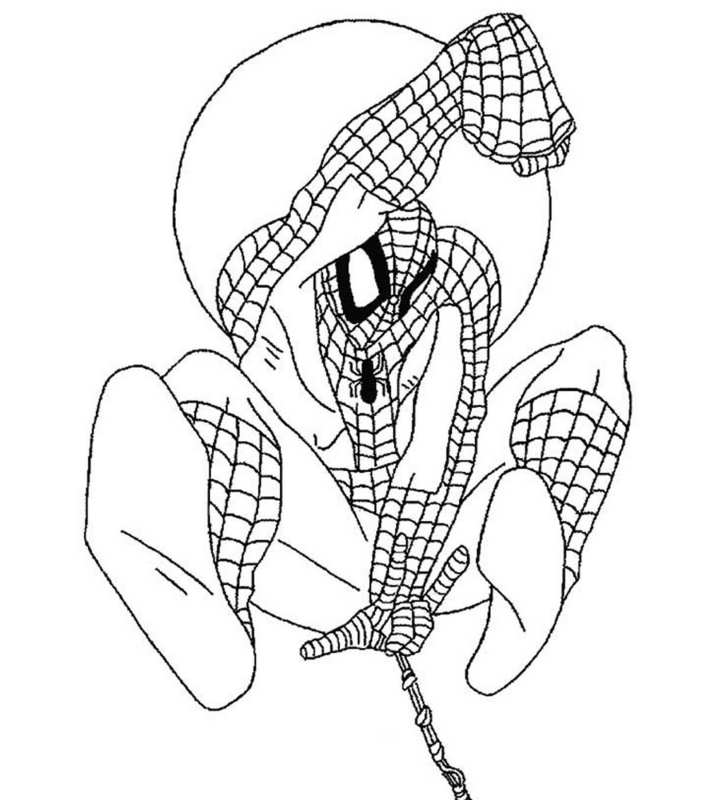 Malowanka z superbohaterem - Spiderman