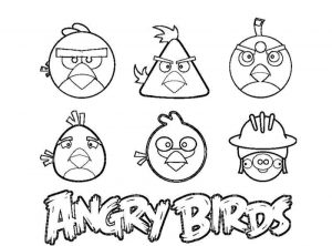 Ptaszki Angry Birds kolorowanka do wydruku