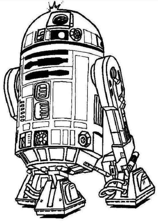 Robot R2-D2 do kolorowania