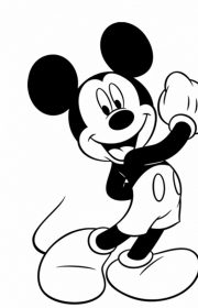 Rysunek Myszka Miki do kolorowania