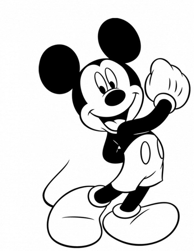 Rysunek Myszka Miki do kolorowania