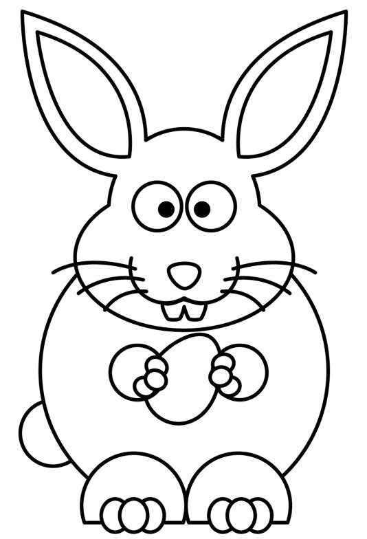 Słodki królik do wydrukowania w PDF