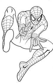 Spider-man do kolorowania dla dzieci