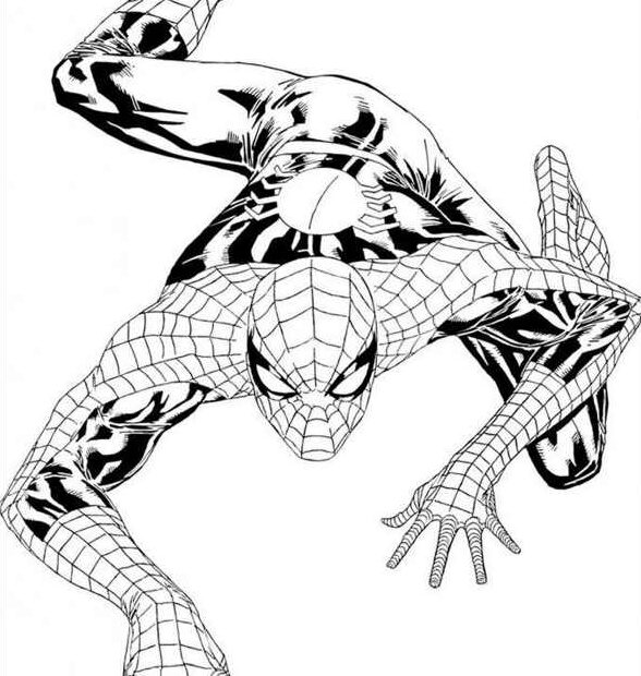Spiderman malowanka z filmu dla dzieci