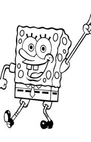 SpongeBob Kanciastoporty - kolorowanka do druku