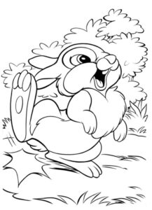 Tuptuś - króliczek do druku z bajki Bambi