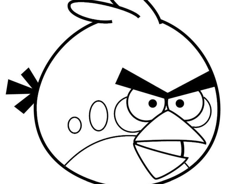 Wielki ptak kolorowanka Angry Birds dla dzieci